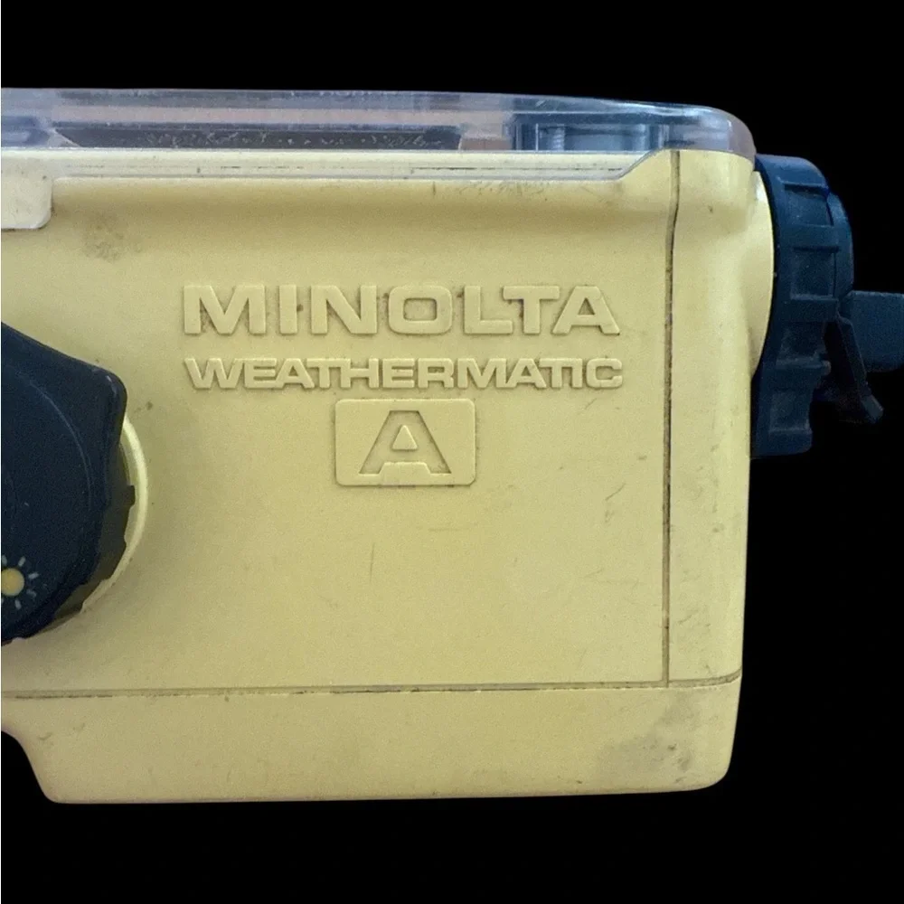 Vintage Minolta Weathermatic-A 35mm Waterproof Film Camera Yellow – Tested Works